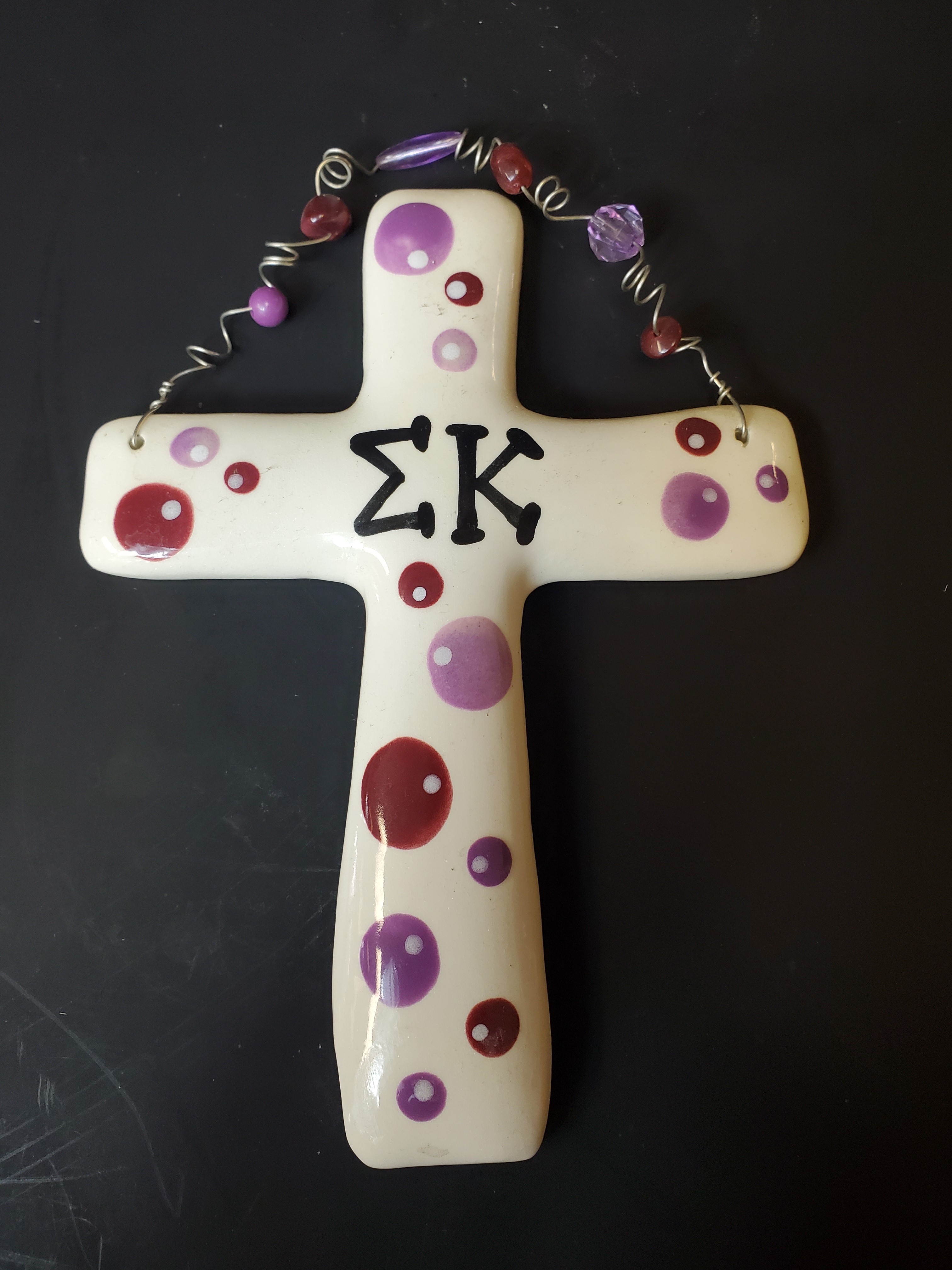 Sigma Kappa Ceramic Cross